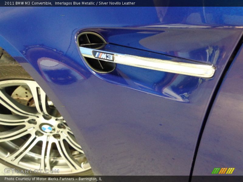 Interlagos Blue Metallic / Silver Novillo Leather 2011 BMW M3 Convertible