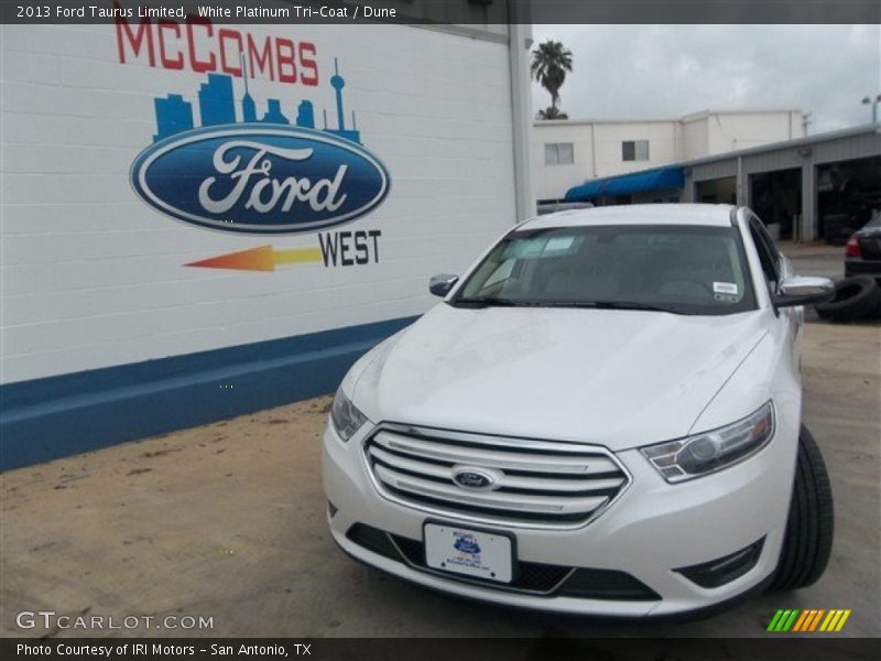 White Platinum Tri-Coat / Dune 2013 Ford Taurus Limited