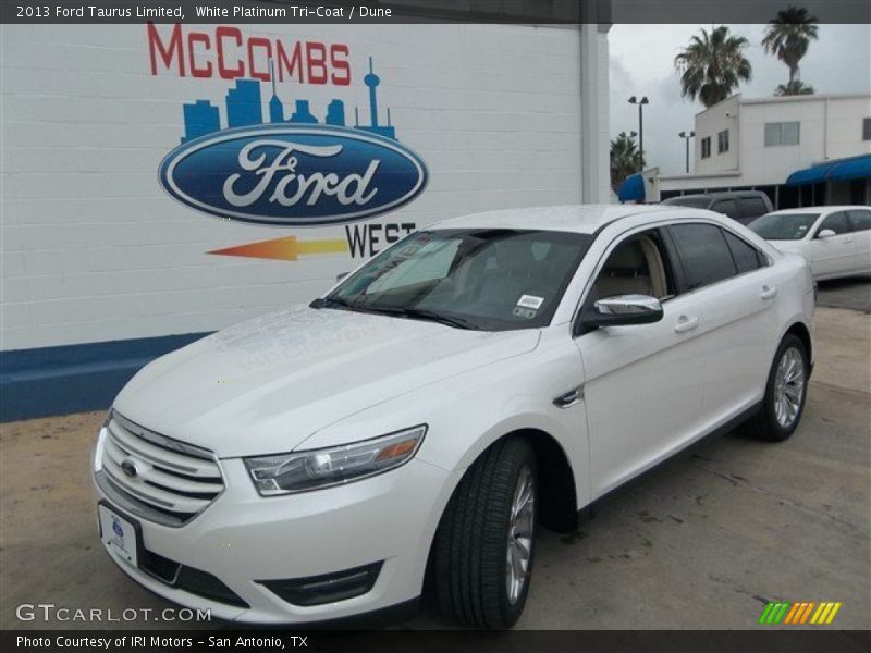 White Platinum Tri-Coat / Dune 2013 Ford Taurus Limited