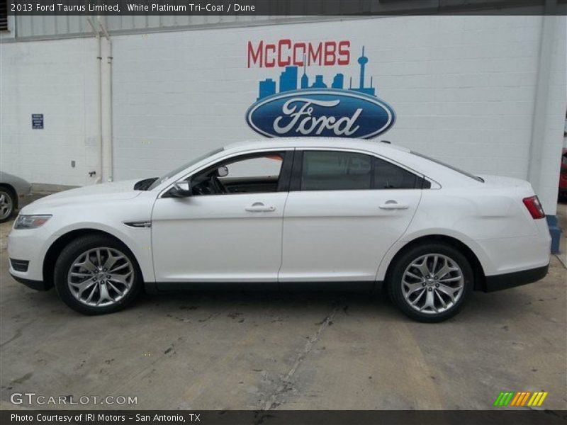 White Platinum Tri-Coat / Dune 2013 Ford Taurus Limited