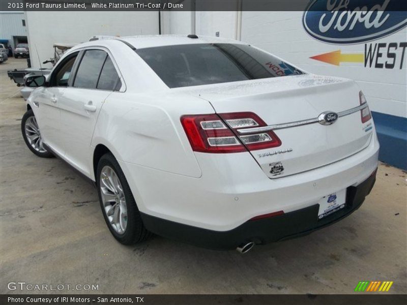 White Platinum Tri-Coat / Dune 2013 Ford Taurus Limited