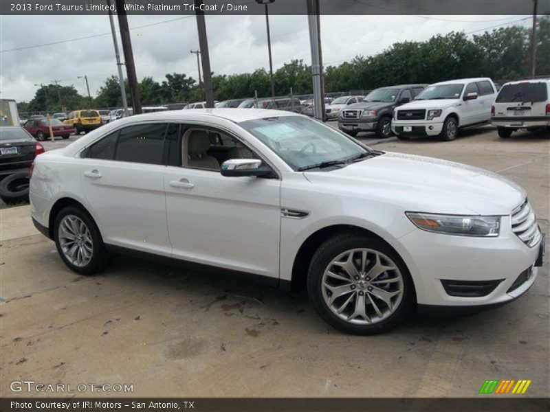 White Platinum Tri-Coat / Dune 2013 Ford Taurus Limited