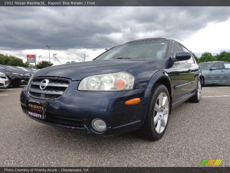 Majestic Blue Metallic / Frost 2002 Nissan Maxima SE
