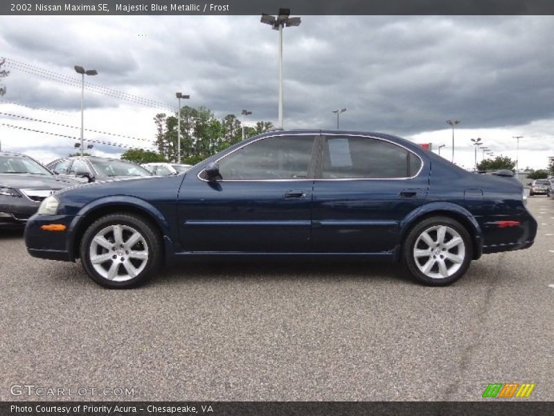 Majestic Blue Metallic / Frost 2002 Nissan Maxima SE