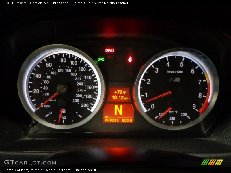 Interlagos Blue Metallic / Silver Novillo Leather 2011 BMW M3 Convertible