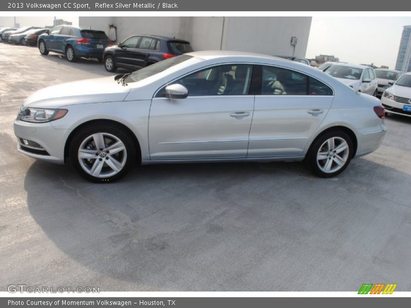 Reflex Silver Metallic / Black 2013 Volkswagen CC Sport