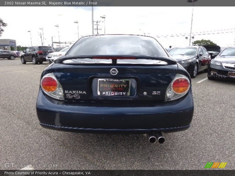 Majestic Blue Metallic / Frost 2002 Nissan Maxima SE