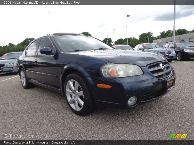Majestic Blue Metallic / Frost 2002 Nissan Maxima SE