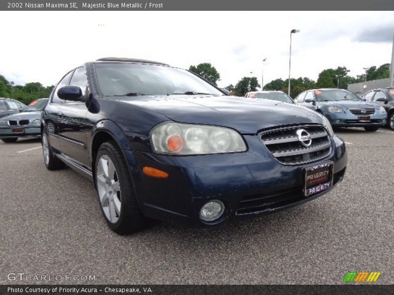 Majestic Blue Metallic / Frost 2002 Nissan Maxima SE