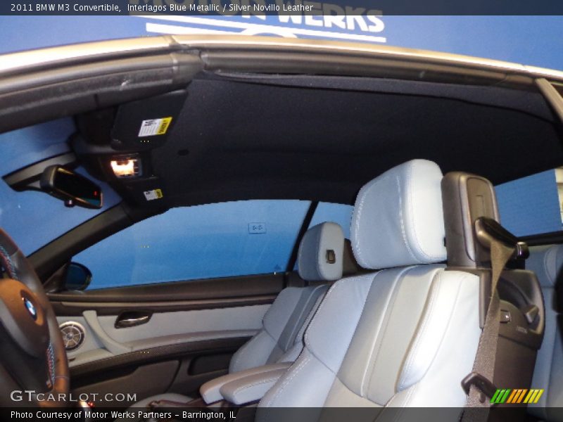 Interlagos Blue Metallic / Silver Novillo Leather 2011 BMW M3 Convertible