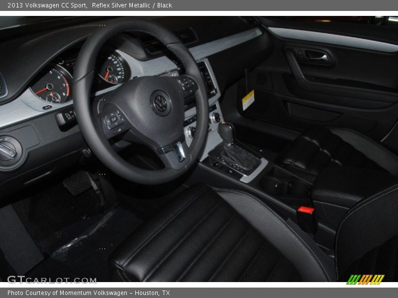 Reflex Silver Metallic / Black 2013 Volkswagen CC Sport