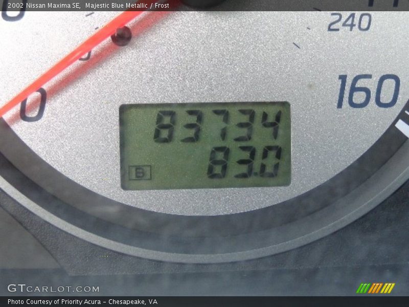 Majestic Blue Metallic / Frost 2002 Nissan Maxima SE