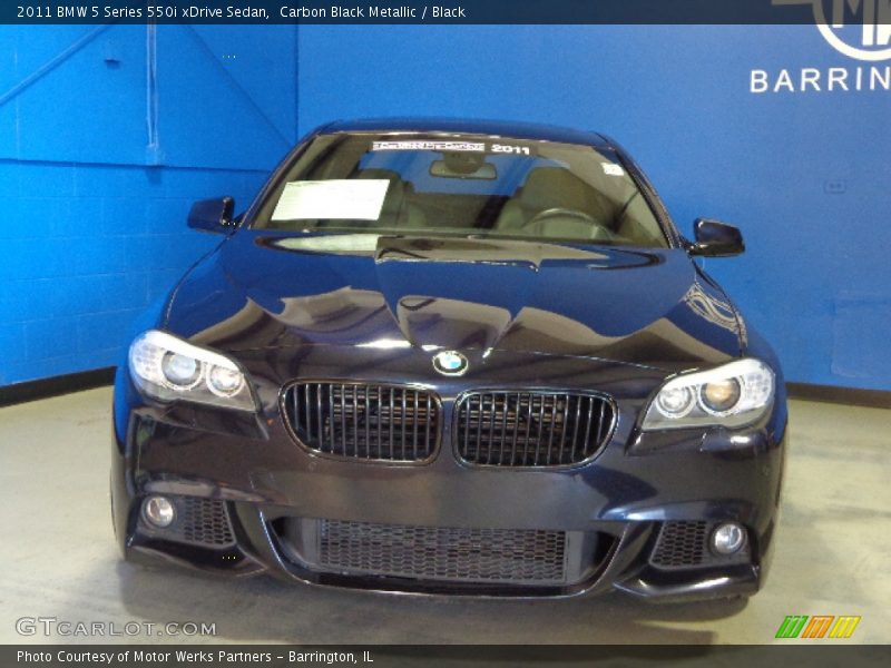 Carbon Black Metallic / Black 2011 BMW 5 Series 550i xDrive Sedan