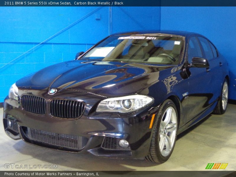 Carbon Black Metallic / Black 2011 BMW 5 Series 550i xDrive Sedan