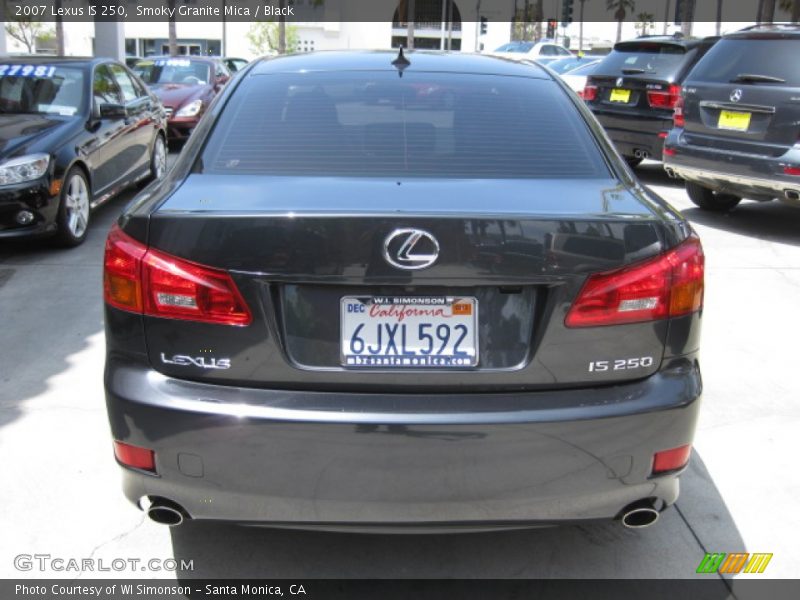 Smoky Granite Mica / Black 2007 Lexus IS 250