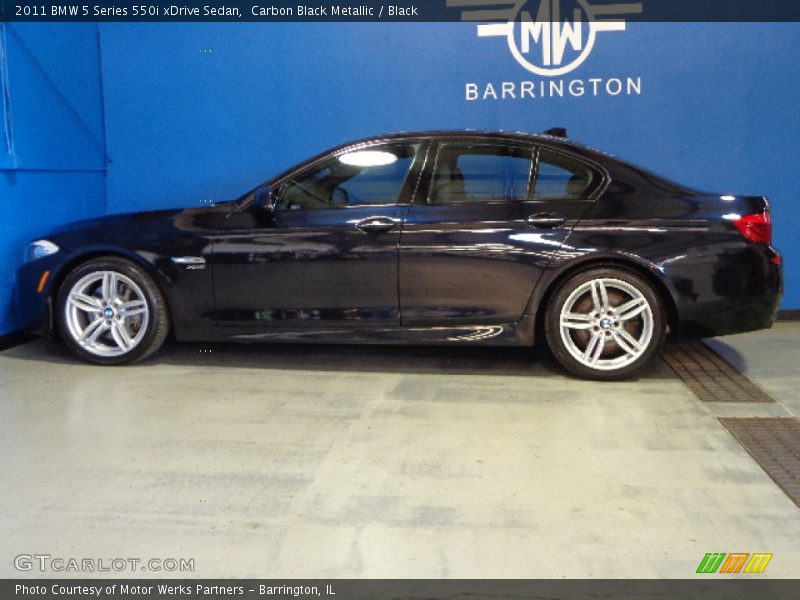 Carbon Black Metallic / Black 2011 BMW 5 Series 550i xDrive Sedan