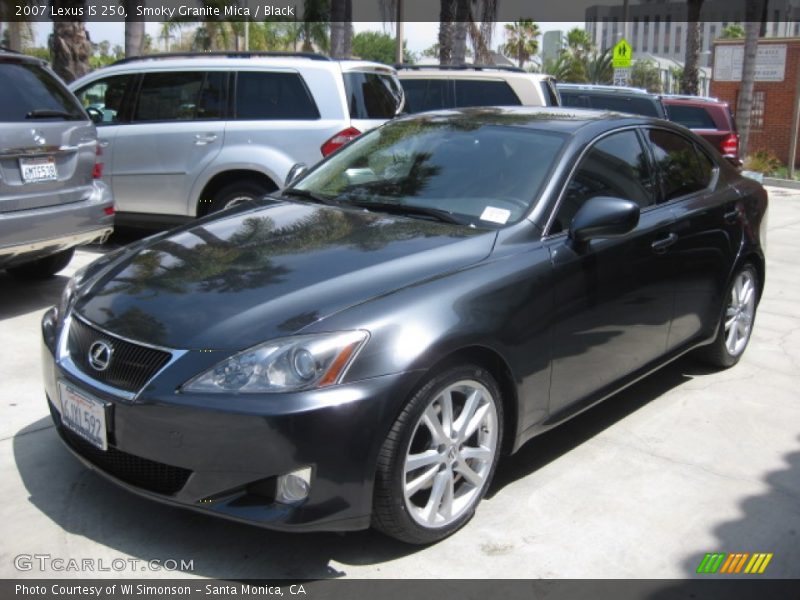 Smoky Granite Mica / Black 2007 Lexus IS 250
