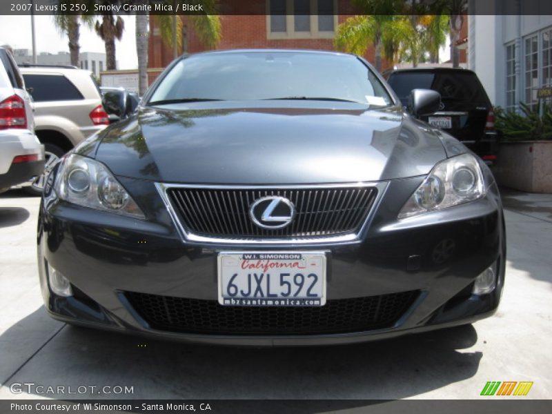 Smoky Granite Mica / Black 2007 Lexus IS 250