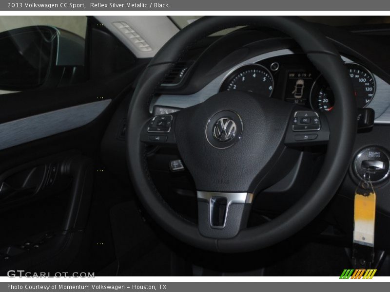 Reflex Silver Metallic / Black 2013 Volkswagen CC Sport