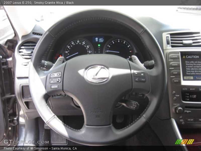 Smoky Granite Mica / Black 2007 Lexus IS 250