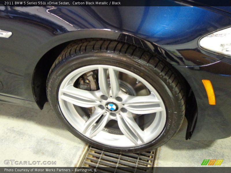 Carbon Black Metallic / Black 2011 BMW 5 Series 550i xDrive Sedan