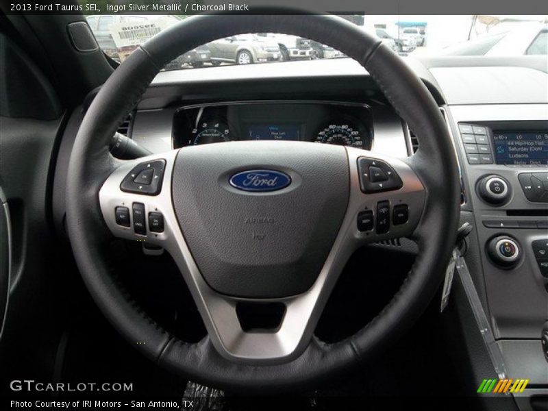 Ingot Silver Metallic / Charcoal Black 2013 Ford Taurus SEL