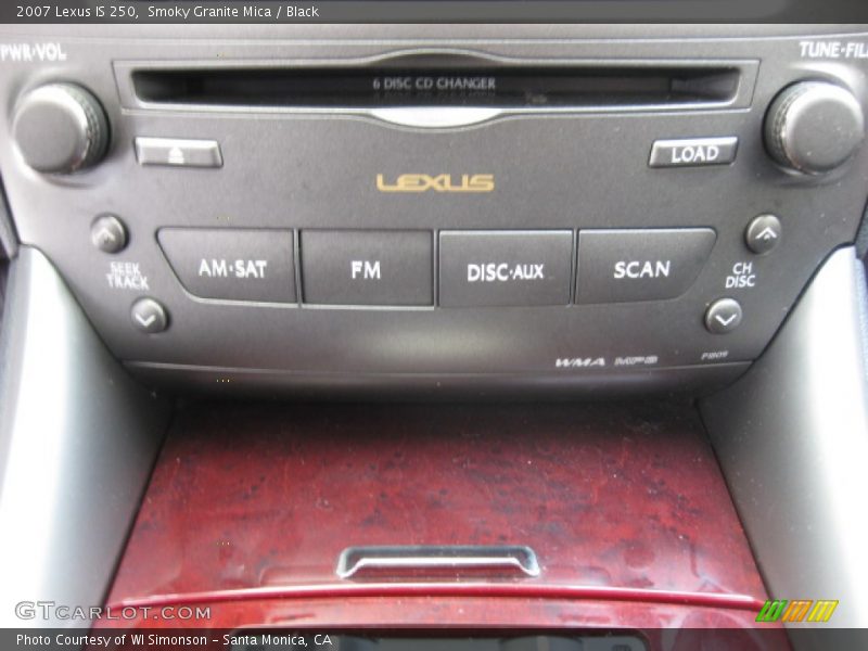 Smoky Granite Mica / Black 2007 Lexus IS 250