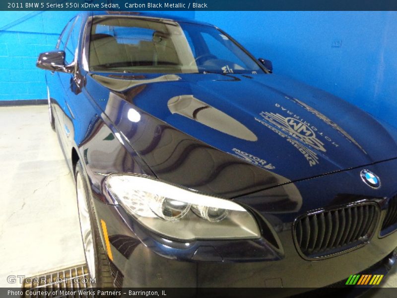 Carbon Black Metallic / Black 2011 BMW 5 Series 550i xDrive Sedan
