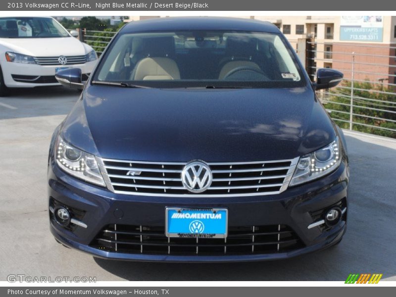 Night Blue Metallic / Desert Beige/Black 2013 Volkswagen CC R-Line