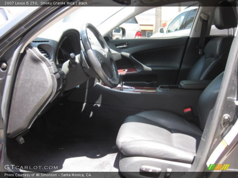 Smoky Granite Mica / Black 2007 Lexus IS 250