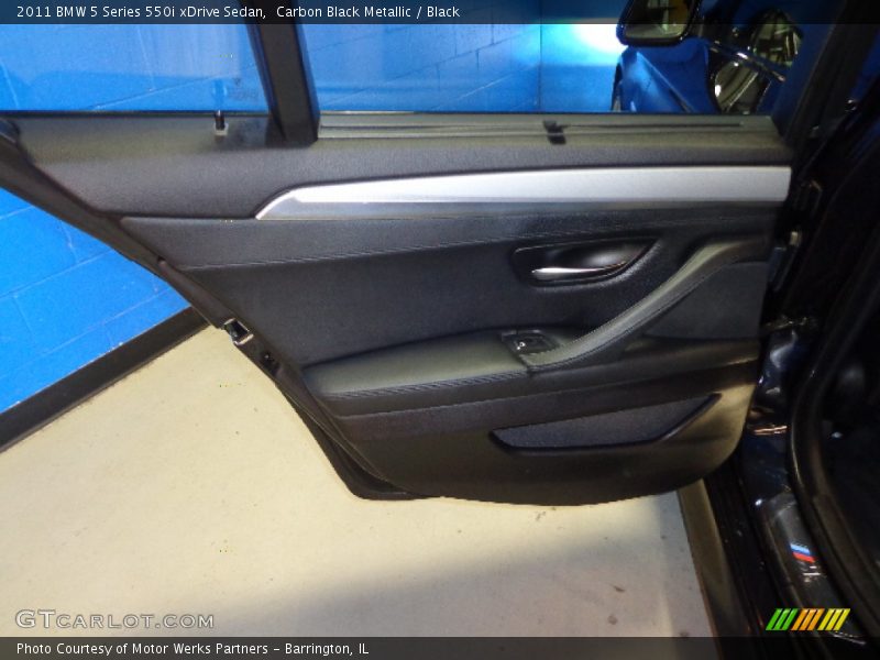 Carbon Black Metallic / Black 2011 BMW 5 Series 550i xDrive Sedan