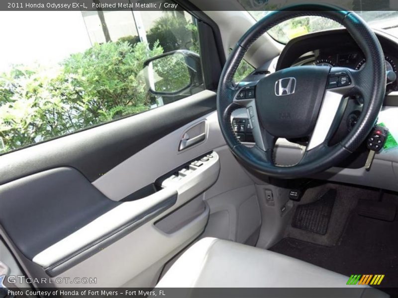 Polished Metal Metallic / Gray 2011 Honda Odyssey EX-L