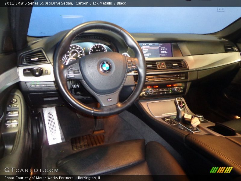 Carbon Black Metallic / Black 2011 BMW 5 Series 550i xDrive Sedan