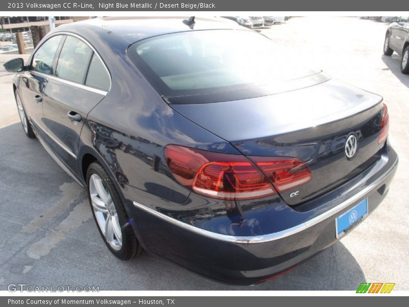 Night Blue Metallic / Desert Beige/Black 2013 Volkswagen CC R-Line