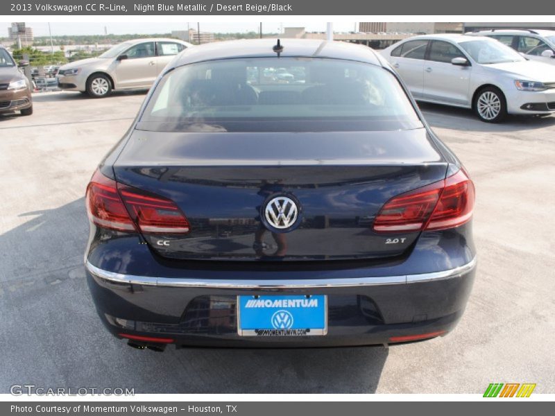 Night Blue Metallic / Desert Beige/Black 2013 Volkswagen CC R-Line