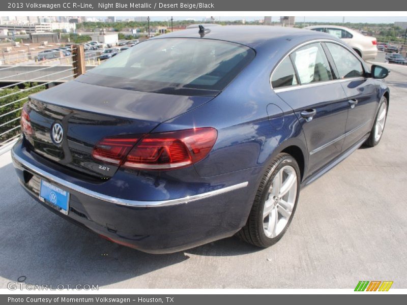 Night Blue Metallic / Desert Beige/Black 2013 Volkswagen CC R-Line