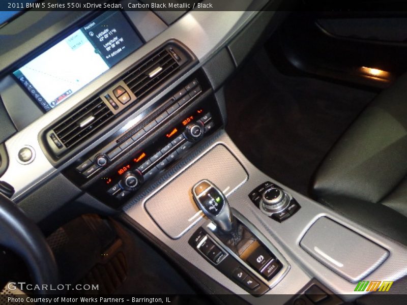 Carbon Black Metallic / Black 2011 BMW 5 Series 550i xDrive Sedan