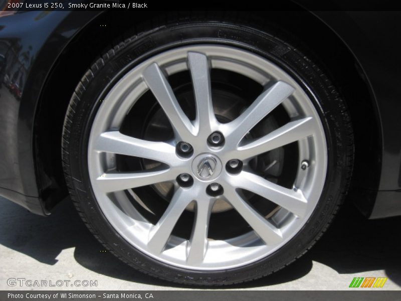Smoky Granite Mica / Black 2007 Lexus IS 250
