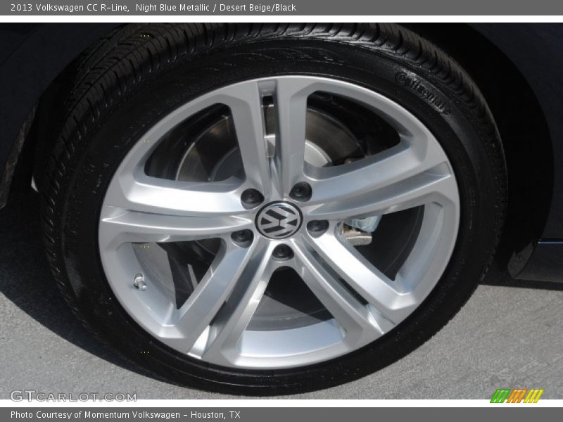 Night Blue Metallic / Desert Beige/Black 2013 Volkswagen CC R-Line