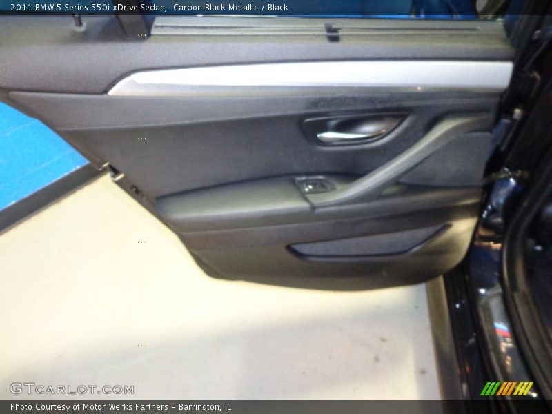 Carbon Black Metallic / Black 2011 BMW 5 Series 550i xDrive Sedan