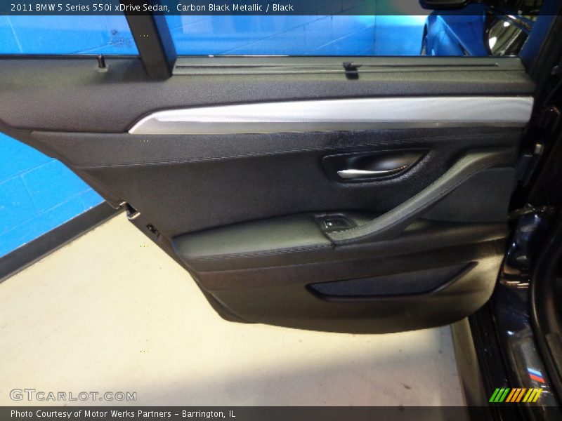 Carbon Black Metallic / Black 2011 BMW 5 Series 550i xDrive Sedan