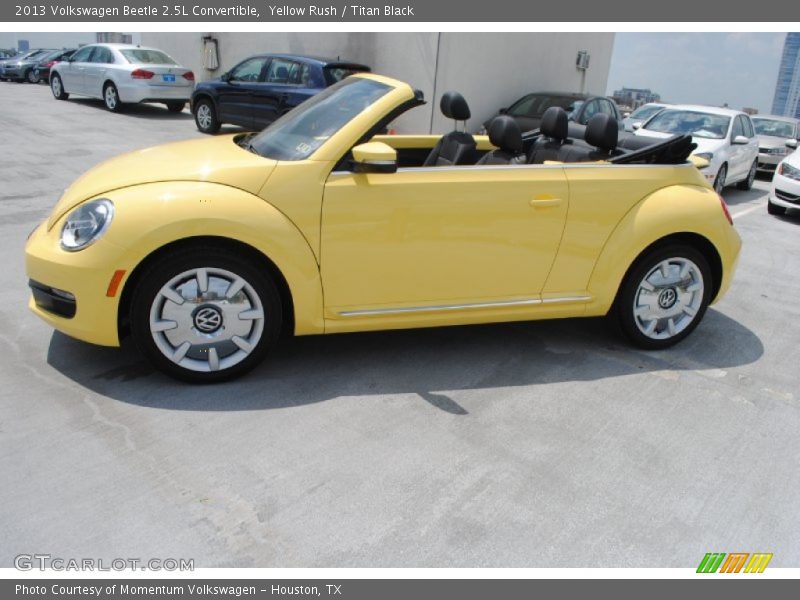 Yellow Rush / Titan Black 2013 Volkswagen Beetle 2.5L Convertible