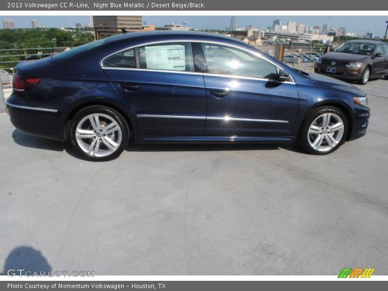Night Blue Metallic / Desert Beige/Black 2013 Volkswagen CC R-Line