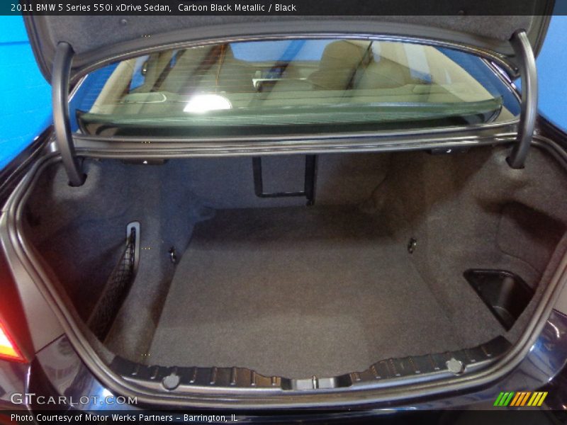 Carbon Black Metallic / Black 2011 BMW 5 Series 550i xDrive Sedan