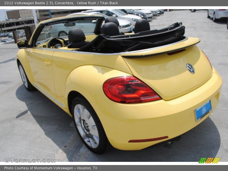 Yellow Rush / Titan Black 2013 Volkswagen Beetle 2.5L Convertible