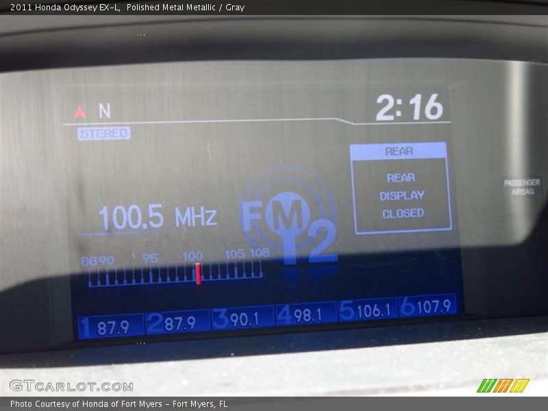 Polished Metal Metallic / Gray 2011 Honda Odyssey EX-L