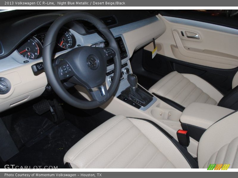 Night Blue Metallic / Desert Beige/Black 2013 Volkswagen CC R-Line