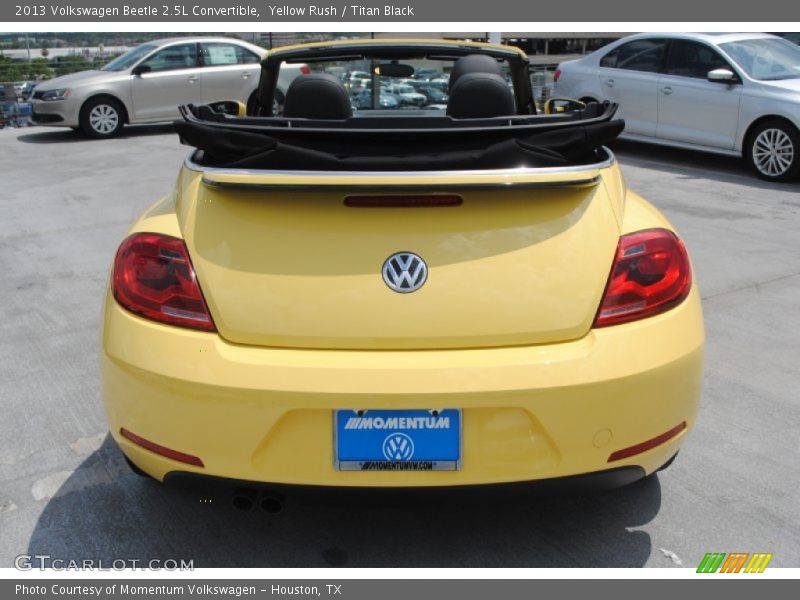 Yellow Rush / Titan Black 2013 Volkswagen Beetle 2.5L Convertible