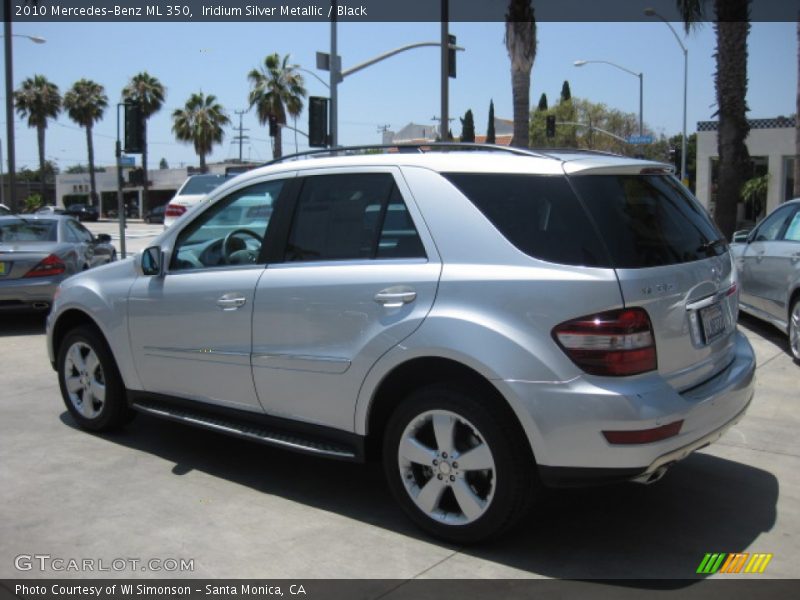 Iridium Silver Metallic / Black 2010 Mercedes-Benz ML 350