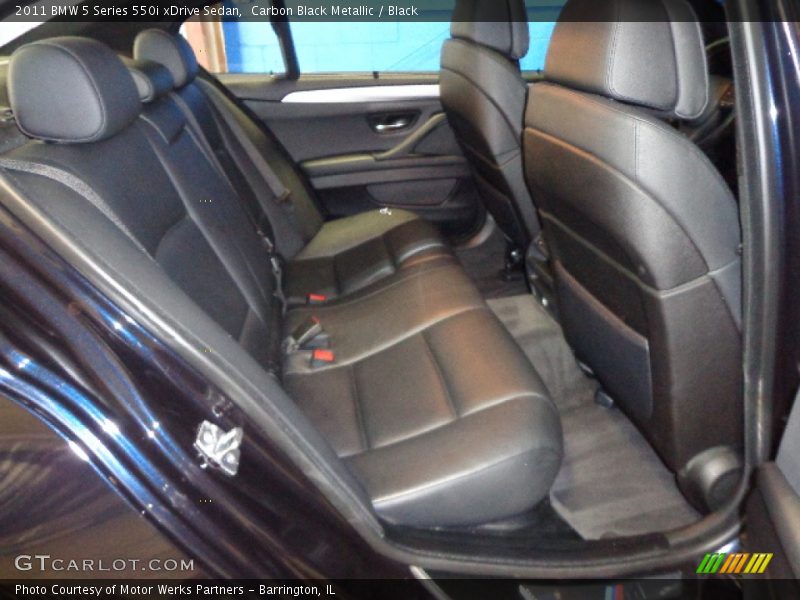Carbon Black Metallic / Black 2011 BMW 5 Series 550i xDrive Sedan
